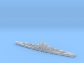 1/2400 Scale USSR 1950s Super Battleship K-1000 in Clear Ultra Fine Detail Plastic