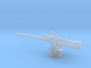 1/128 Scale 4 in Mk 12 Gun in Clear Ultra Fine Detail Plastic