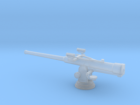 1/96 Scale 4 in Mk 12 Gun in Clear Ultra Fine Detail Plastic