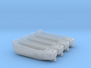 1/600 Scale LCVP Set of 4 in Clear Ultra Fine Detail Plastic