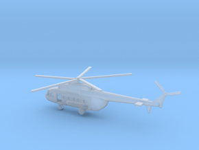 1/400 Scale MI-17 Russian Helicopter in Clear Ultra Fine Detail Plastic