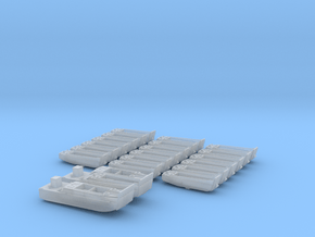 1/400 Scale APA Boat Set in Clear Ultra Fine Detail Plastic