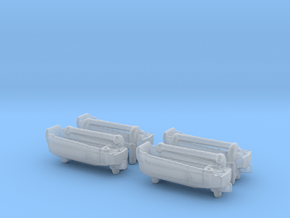 1/700 Scale Davits with LCVP in Clear Ultra Fine Detail Plastic