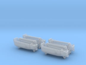 1/600 Scale Davits with LCVP in Clear Ultra Fine Detail Plastic