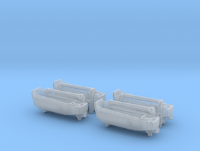 1/500 Scale Davits with LCVP in Clear Ultra Fine Detail Plastic