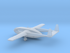 1/700 Scale Fairchild C-119 Flying Boxcar in Clear Ultra Fine Detail Plastic