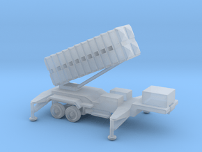1/128 Scale Patriot Missile Launcher Trailer in Clear Ultra Fine Detail Plastic