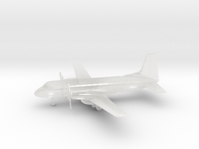 Hawker Siddeley HS-748 in Clear Ultra Fine Detail Plastic: 1:350