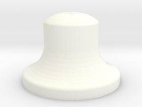 3/4" Scale Bell in White Processed Versatile Plastic