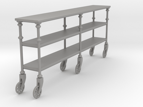 Miniature Industrial Rolling Console Table in Accura Xtreme