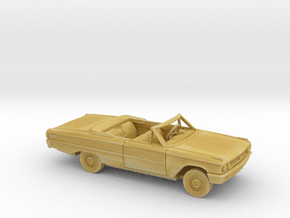1/87 1963 Ford Galaxie Open Convertible Kit in Tan Fine Detail Plastic