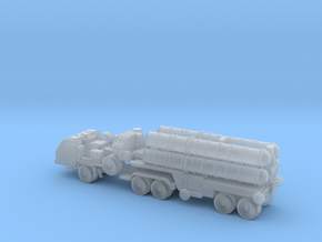 S-400 Missile with Transport 6mm in Clear Ultra Fine Detail Plastic