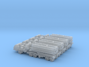 S-400 Battery with Transport 6mm in Clear Ultra Fine Detail Plastic