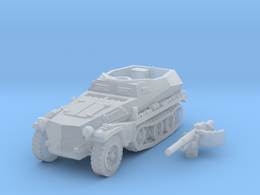 sdkfz 250 A10 (mid) scale 1/100 in Clear Ultra Fine Detail Plastic