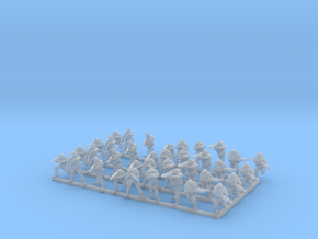 1-87 Russian Infantry in Clear Ultra Fine Detail Plastic