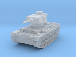 panzer III J scale 1/100 in Clear Ultra Fine Detail Plastic