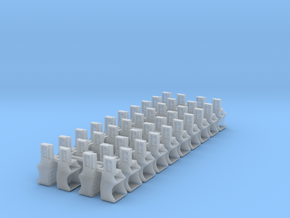 40x Southern Ry. Tender Steps - HO in Clear Ultra Fine Detail Plastic