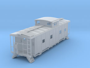 ACL M5 Caboose, split window - S in Clear Ultra Fine Detail Plastic