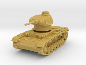 panzer III F scale 1/100 in Tan Fine Detail Plastic