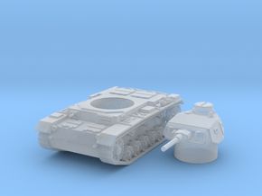 panzer III F scale 1/87 in Clear Ultra Fine Detail Plastic
