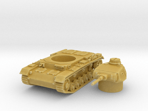 panzer III F scale 1/160 in Tan Fine Detail Plastic