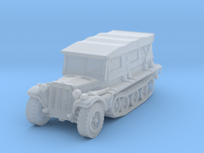 Sdkfz 10 B (covered) 1/100 in Clear Ultra Fine Detail Plastic