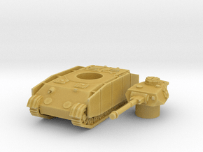 Panzer IV K (side skirts) scale 1/100 in Tan Fine Detail Plastic