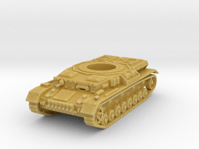 panzer IV hull scale 1/100 in Tan Fine Detail Plastic
