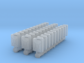 German Jerry can (30 pieces) 1/100 scale in Clear Ultra Fine Detail Plastic