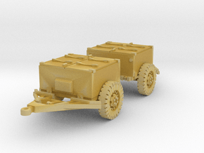 M8 armoured limber (2 pieces) scaler 1/100 in Tan Fine Detail Plastic