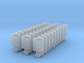 German Jerry can (30 pieces) scale 1/35 in Clear Ultra Fine Detail Plastic