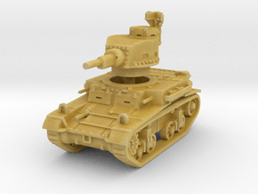 M2A4 tank scale 1/100 in Tan Fine Detail Plastic
