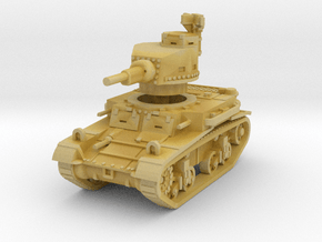M2A4 tank scale 1/144 in Tan Fine Detail Plastic