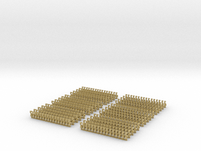 Kurze Kupplungen - 480 Stück in Tan Fine Detail Plastic