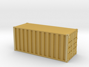 20ft Container Ribbed, (NZ120 / TT, 1:120) in Tan Fine Detail Plastic