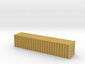 40ft Container Ribbed, (NZ120 / TT, 1:120) in Tan Fine Detail Plastic