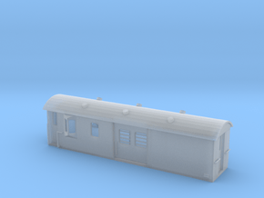 30ft Guards Van, New Zealand, (S Scale, 1:64) in Clear Ultra Fine Detail Plastic