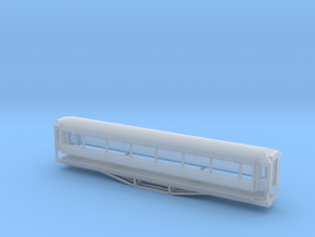 AO Carriage, New Zealand, (HO Scale, 1:87) in Clear Ultra Fine Detail Plastic