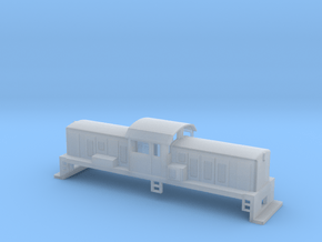 DSC Locomotive, New Zealand, (HO Scale, 1:87) in Clear Ultra Fine Detail Plastic