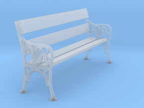 Victorian Railways Bench Seat 1:19 Scale in Clear Ultra Fine Detail Plastic
