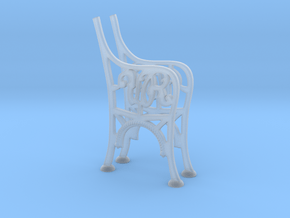 Victorian Railways Bench Seat Ends 1:19 Scale in Clear Ultra Fine Detail Plastic