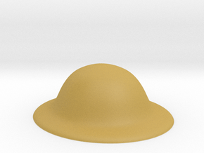 Army Brodie Helmet WW1 WW2 1:6 scale in Tan Fine Detail Plastic