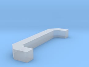 Motorway 3 Pillar custom scale in Clear Ultra Fine Detail Plastic