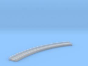 Motorway 2 Curve 1:1000 scale in Clear Ultra Fine Detail Plastic
