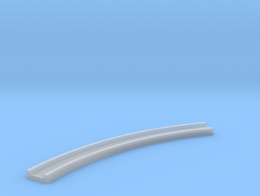 Motorway 1 Curve 1:1000 scale in Clear Ultra Fine Detail Plastic
