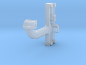 Signal Semaphore Arm (Short) w/bolts 1:19 scale in Clear Ultra Fine Detail Plastic