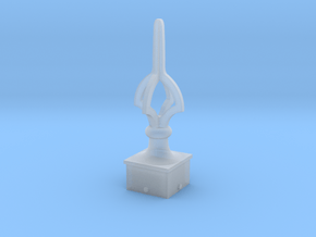 Signal Semaphore Finial (Cruciform) 1:6 scale in Clear Ultra Fine Detail Plastic
