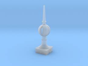 Signal Finial (Open Ball) 1:24 scale in Clear Ultra Fine Detail Plastic