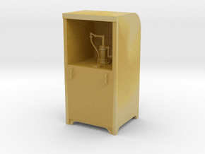 Garage Oil Dispenser Cabinet 1:24 Scale in Tan Fine Detail Plastic