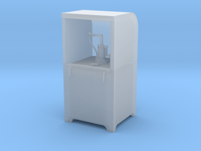 Garage Oil Dispenser Cabinet 1:24 Scale in Clear Ultra Fine Detail Plastic